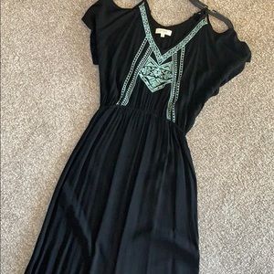 Embroidered Maxi Dress